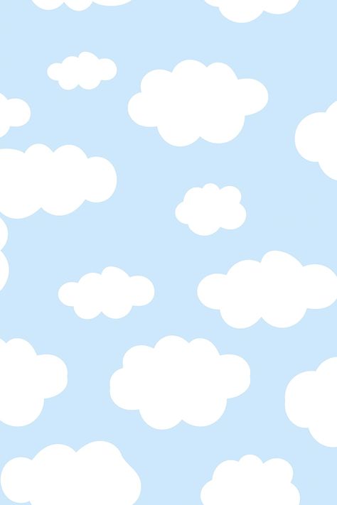 Cute background psd with fluffy cloud pattern | free image by rawpixel.com / Aum Kawaii Cloud, Background Psd, Cute Background, Idee Babyshower, Pastel Clouds, Cloud Pattern, Cute Patterns, Free Illustration Images, Kids Background