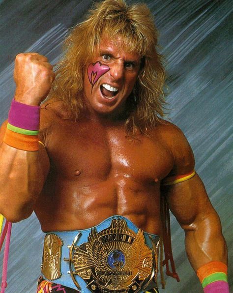 The Ultimate Warrior - WWF Champion (with the blue strap) Warrior Wallpaper, The Ultimate Warrior, World Championship Wrestling, Professional Wrestlers, Wrestling Stars, Wwe Legends, Ultimate Warrior, Pro Wrestler, Wrestling Superstars