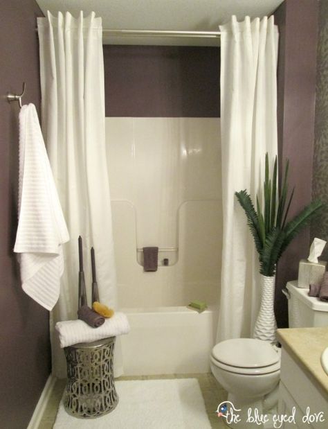 Two Shower Curtains, Makeover Kamar Mandi, Spa Inspired Bathroom, Interior Design Minimalist, Decor Eclectic, Spa Inspiration, Gorgeous Bathroom, Bath Room, Design Del Prodotto