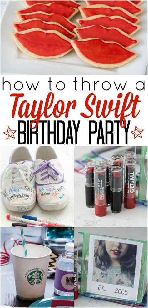 How to throw a Taylor Swift Birthday Party - these DIY party ideas will be perfect for any Taylor Swift fan! Taylor Swift Birthday Party, Taylor Swift Cake, Taylor Swift Birthday Party Ideas, Taylor Swift 22, 22 Birthday, Crazy For Crust, Taylor Swift Party, Taylor Swift Birthday, 13th Birthday Parties