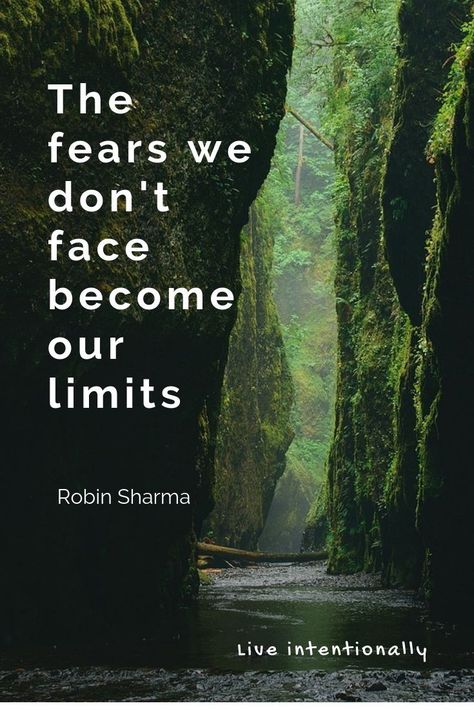 Will you let fear win, or will you face it and move forward? Quote. Overcome fear. Purpose. Success. Pursue your dreams. Limits. Mindset. Live intentionally. The Fears We Don't Face Become Our Limits, Deliverance Scriptures, Workplace Positivity, Overcoming Fear Quotes, Doubt Quotes, Moving Forward Quotes, Live Intentionally, Facing Fear, Fear Quotes