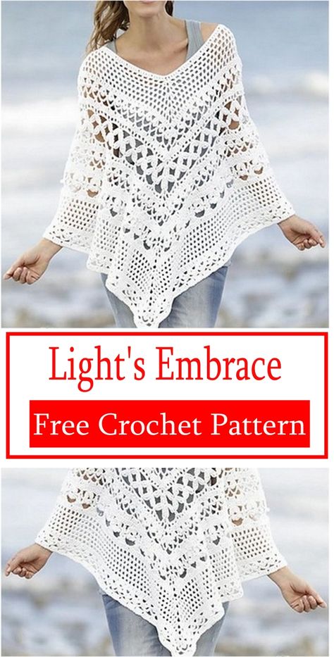 Crochet Lacy Poncho Patterns Ponchos, Boho Crochet Poncho Pattern Free, Crochet Lacy Poncho, Free Crochet Cape Patterns, Crochet Poncho Patterns Easy Free, Crochet Poncho Free Pattern Woman Easy, Crochet Shawls And Wraps Free Patterns, Poncho Pattern Free, Crochet Poncho Free Pattern Woman