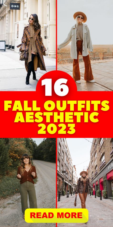 Welcome fall with cozy and cute aesthetics. Discover fall outfits aesthetic 2023 with vintage grunge, preppy skirts, and casual attire for all sizes.Get ready for autumn with fall outfits aesthetic 2023. Cute Korean style, comfy pink ensembles, and cold weather gear make for the perfect wardrobe. Cute Fall Outfits Aesthetic, Midsize Fashion Fall, Preppy Skirts, Cute Korean Style, Grunge Preppy, Fall Photo Outfits, Fall Aesthetic Outfit, Fall Outfits Aesthetic, Aesthetic 2023