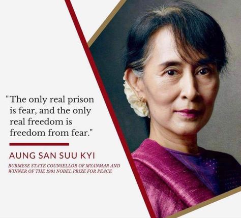 Aung San Suu Kyi Quotes, Quotes About Freedom, Aung San Suu Kyi, Female Heroines, Aung San, Women Feminism, Literacy Coaching, Freedom Quotes, Inspirational Quotes With Images