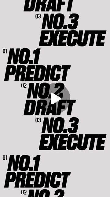 Carlos on Instagram: "Predict, draft, execute
-
#motiondesign #kinetic #kineticart #motion #motiongraphics #type #typeanimation #animation #buckuback #youaretypography #goodtype #afterffects" Kinetic Motion Graphics, Type Motion Design, Kinetic Type Animation, Type Motion Graphics, Kinetic Typography Motion Graphics, Kinetic Animation, Typography Motion Graphics, Kinetic Design, Typography Motion