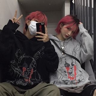 Couple Matching Hair, Couples Matching Hair Color, Couple Matching Hair Color, Couples Matching Hair Dye, Matching Couple Hair Color, Couples With Matching Dyed Hair, Dyed Hair Inspiration, Haircuts Straight Hair, Couple Matching