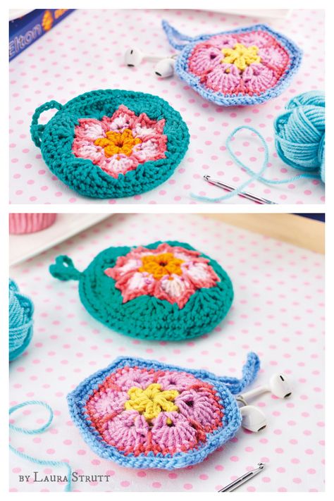 Nature, Earbud Case Crochet Pattern, Crochet Earbud Holder, Earbuds Case Crochet, Crochet Earbuds Case, Crochet Earbud Case, Crochet Guide, Earbud Pouch, Crochet Craft Fair