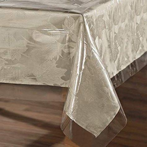 sancua Clear Plastic 100% Waterproof Tablecloth - 54 x 78 Inch - Vinyl PVC Rectangle Table Cloth Protector Oil Spill Proof Wipe Clean Table Cover for Dining Table, Parties & Camping, Crystal Clear Rectangle Table Cloth, Clean Table, Coffee Table Mat, Waterproof Tablecloth, Checkered Tablecloth, Outdoor Tablecloth, Vinyl Tablecloth, Oil Spill, Plastic Tablecloth
