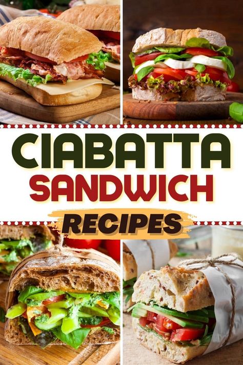 Chicken Ciabatta Sandwich Recipe, Essen, Baguette, Ciabatta Veggie Sandwich, Sandwich With Ciabatta Bread, Sandwiches On Ciabatta Rolls, Ciabatta Sandwiches Ideas, Chibatta Sandwich Recipes, Sandwiches On Chibata Bread