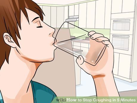 Image titled Stop Coughing in 5 Minutes Step 1 Allergy Cough Remedy, Instant Cough Relief, Allergy Cough, Stop Coughing, Cough Remedies For Kids, Severe Cough Remedies, Congestion Remedies, Home Remedies For Sinus, Severe Cough