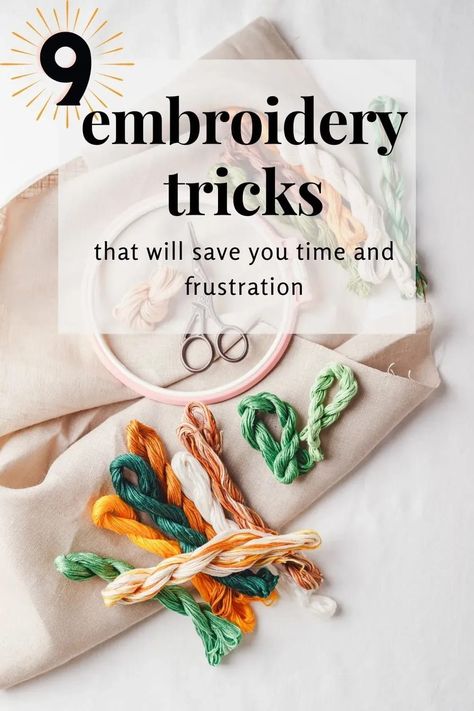 Couture, Hand Embroidery Storage, Simple Flower Embroidery Pattern Design, Simple Beginner Embroidery, Easy Hand Embroidery Ideas, Embrodiary Design Easy, How To Start Embroidery Thread, Hand Embroidery Gifts, Embroidery Edge Stitches