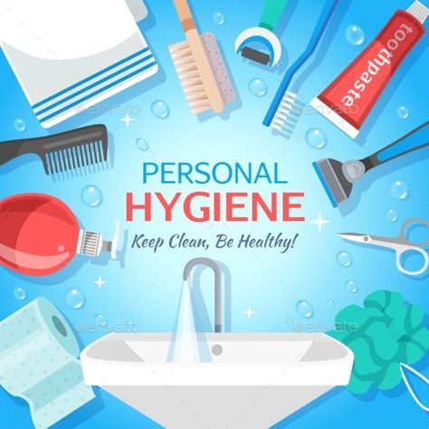 Healthy Personal Hygiene Background Personal Hygiene, Diy Makeup Remover, Life Skills Lessons, Diy Beauty Treatments, Proper Hygiene, Nail Care Routine, Nail Care Tips, Hygiene Routine, Personal Care Items