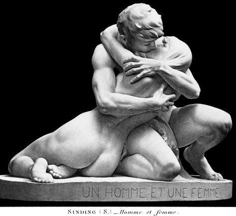 Stephan Sinding (1846-1922) - Un Homme et Une Femme (1891) | by ketrin1407 Stephan Sinding, Classic Sculpture, Greek Statues, Rennaissance Art, Romance Art, Greek Sculpture, Romantic Art, Ethereal Art, Classical Art