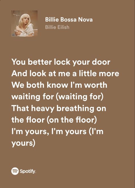 Billie Eilish happier than ever, Billie Eilish lyrics, Billie Eilish lyric poster, billie eilish billie bossa nova lyrics, #billieeilish #billieeilishedits #billieeilishmusic #billieeilishwallpaper #billieeilishposter #billieeilishbilliebossanova #billieeilishlyrics Billie Bossa Nova Lyrics, Billie Quotes, Billie Lyrics, Lyrics Billie Eilish, Happier Than Ever Billie Eilish, Billie Bossa Nova, Billie Eilish Lyrics, Billie Eilish Happier Than Ever, Apple Wedding