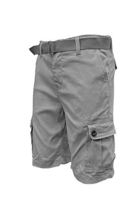 These Weiv Men's Belted Cargo Shorts are perfect for any outdoor adventure. With a durable belt included, you can trust that your shorts will stay secure during any activity. The cargo pockets provide ample space to store small essentials while exploring. Stay comfortable and stylish with these versatile cargo shorts. CARGO SHORTS SIDE POCKETS WITH BUTTON CLOSURE REGULAR FIT KNEE LENGTH SHORTS BUTTON CLOSURE WAIST *COMES WITH BUCKLE CLOSURE BELT STANDARD POCKETS TWO BACK POCKETS98 COTTON 2 ELASTANE Overalls Summer, Shorts With Belt, Cargo Short, Sport Outfit, Knee Length Shorts, Cargo Shorts Men, Shorts Cargo, Beach Pants, Plus Size Activewear