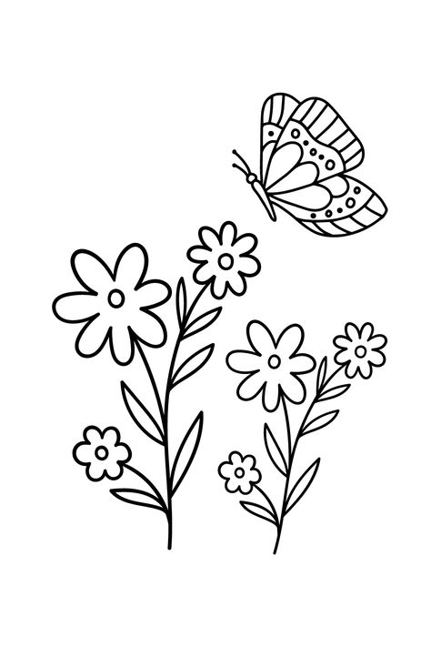 Butterflies and Flowers coloring book for adults and kids. Available on Amazon. Click to view now.Coloring pages for adults, unique, easy, simple.. Cute aesthetic coloring pages , simple, flowers, easy, cute. Things To Color In, Printable Coloring Pages For Adults Simple, Cute Easy Coloring Pages, Simple Coloring Pages For Adults, Flowers Colouring Pages, Easy Colouring Pages, Simple Colouring Pages, Easy Coloring Pages For Adults, Adult Coloring Pages Simple