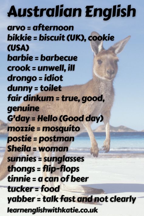 Australian Accent Pronunciation, Australian Slang Words, Australia Fun Facts, Australian Slang, Australian Culture, Australian Accent, Australian English, Sms Language, Throwback Photos