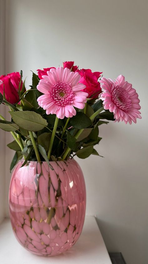 Pink, Art, Flowers, Pink Vase, Pink Flowers, Vase