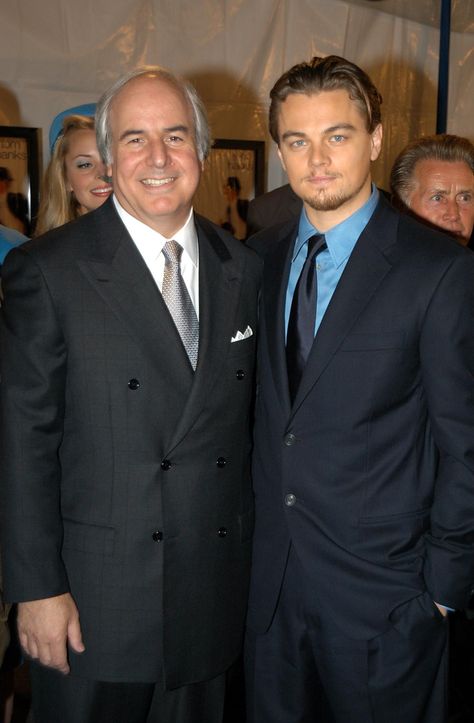 Leonardo DiCaprio and Frank Abagnale, Jr. Frank Abagnale Jr, Leonardo Dicaprio, Frank Abagnale, Business Person, Double Breasted Suit Jacket, Real People, Formal Wear, Madonna, Hanging Out