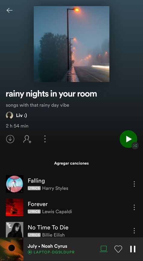 Relaxing playlist with that rainy night vibe ✨ #music #spotify #playlist #rain #rainydays #relax #night #relaxingsongs #rainynight Rainy Playlist Cover, Spotify Playlist Screenshots, Chill Songs To Vibe To At Night, Rain Playlist Names, Rain Playlist Cover, Relaxing Songs Playlists, Songs To Vibe To At Night, Rainy Day Spotify Playlist, Night Playlist Cover