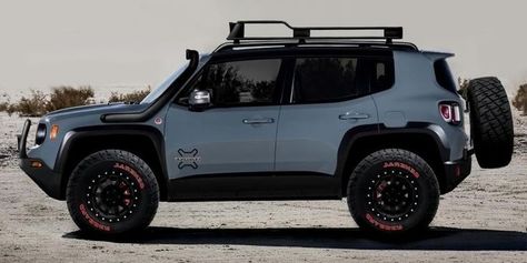 6 Mods to Make Your Jeep Renegade Trailhawk More Off-Road Ready Jeep Renegade Custom, Jeep Trailhawk, Jeep Renegade Trailhawk, Adventure Jeep, Jeep Cherokee Trailhawk, 2015 Jeep Renegade, Blue Jeep, Chevy Ss, Road Trip Camping