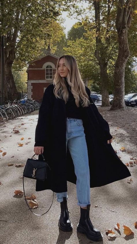 Freya Killin, Outfit Botas, Outfits Con Jeans, Winter Fashion Outfits Casual, Europe Outfits, Cold Outfits, City Outfits, Outfit Mujer, Ținută Casual