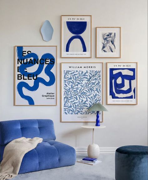 Elevate your living space with our stunning blue home decor wall art! 🌊💙 Discover a curated collection of blue paintings that bring tranquility, elegance, and a touch of modern sophistication to any room. Perfect for adding a serene vibe to your home, these pieces are a must-have for art lovers and interior design enthusiasts. Haring Art, Dining Room Blue, Rustic Dining Room, Blue Painting, Blue Wall Art, Trendy Wall Art, Gallery Wall Set, Inspiration Wall, Blue Art