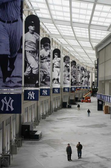 The Great Hall in Yankee Stadium New York Yankees Stadium, Yankees Baby, Major League Baseball Stadiums, Go Yankees, Baseball Park, Damn Yankees, The Great Hall, Hairstyles Pictures, New York Yankees Baseball