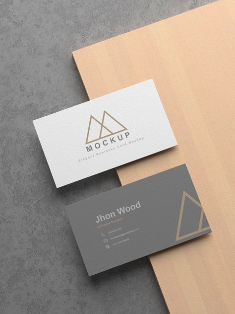 Free Elegant Business Card Mockup PSD Visit Card Mockup, Modern Business Card Design Unique, Mock Up Business Card, Name Card Mockup, Business Card Mockup Free Psd, Mockup Business Card, Professional Business Card Design Modern, Business Card Designer, Visiting Card Mockup