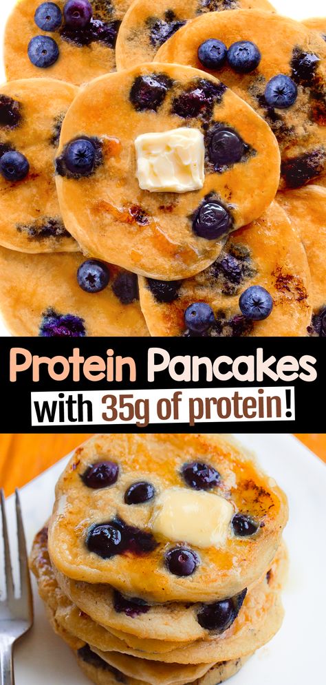 How To Make Easy High Protein Pancakes Vegan Protein Pancakes Easy, Gluten And Dairy Free High Protein, Protein Snacks Meal Prep, Pb2 Protein Pancakes, Protein Food Vegetarian, High Protein Street Tacos, Easy Whole Food Breakfast, Easy Vegan Dinner Low Carb, Egg Free Protein Pancakes