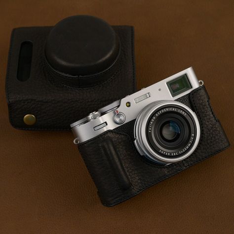 "Brand new handcrafted items Perfectly fit for Fujifilm X100V -Feature SD & battery access door (Custom options) Tripod mount HandGrip -Packing List Half Case x 1 / Connection screw x 1 / Removable Cover X 1 Camera and Strap are not included. Padding Strap available option. Dimension : L43.3\" (110 cm) x W0.59\" (1.5cm) Padding Dimension : L7\" (18 cm) x W 1.2\" (3 cm) For more information please visit www.artisanworkstation.co/listing/587946936 - The processing time All the ArtisanWorkStation i Fujifilm 100v, Fuji Film X100v, Fujifilm X100v, Photography Cameras, Fuji Film, Cute Camera, Fujifilm Camera, Bag Insert, Leather Industry