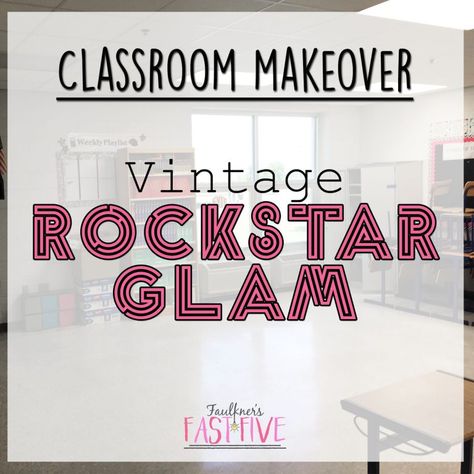 Vintage Rock Star Glam Secondary Classroom Decor for Back to School - Faulkner's Fast Five High School Music Classroom, Secondary Classroom Decor, Business Education Classroom, Music Classroom Bulletin Boards, Rock Star Theme, High School Bulletin Boards, Music Bulletin Boards, Music Classroom Decor, Stars Classroom