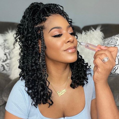 Goddess Box Braids Crochet Hair, Best Crochet Hair, Goddess Box Braids, Box Braids Crochet, African Braids Styles, Short Box Braids Hairstyles, Crochet Hair Extensions, Short Box Braids, Big Box Braids Hairstyles