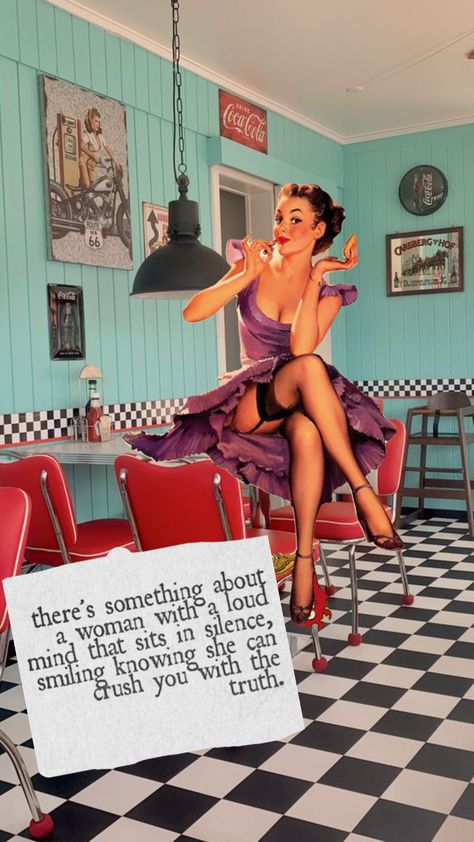 Strong Women, Pin Up Quotes, Lit Af, Gil Elvgren, Up Quotes, Vintage Valentine, Vintage Valentines, Wall Art Quotes, Dark Side