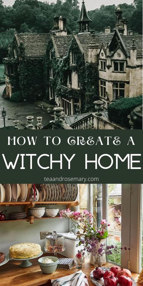 Simple Witchcraft, Green Magic Homes, Beginner Witchcraft, Witchy Bedroom, Witchy House, Witchy Home, Cottage Witch, Green Witchcraft, Spell Work