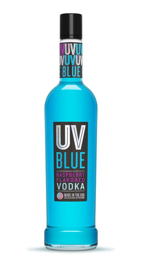 Uv Blue Drinks, Raspberry Vodka Drinks, Vodka Blue, Sugar Free Lemonade, Flavored Liquor, Blue Martini, Pretty Alcoholic Drinks, Uv Blue, Raspberry Vodka