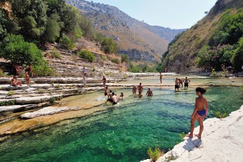 Best wild swimming in Italy | Lakes and rivers to swim in | CN Traveller Sicily Italy, Spring In Italy, Camping Europe, Wild Swimming, Camping Places, Italy Holidays, Air Terjun, Places In Italy, Camping Locations