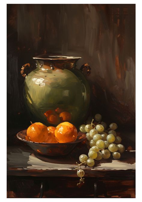 297 Still Life Still Life Painting Food, Fruits Still Life Painting, Still Lives Painting, Oil Paint Still Life, Still Life Gouache Painting, Still Life Beginner, Oil Still Life Painting, Still Life Drawing Flowers, Still Life Art Reference