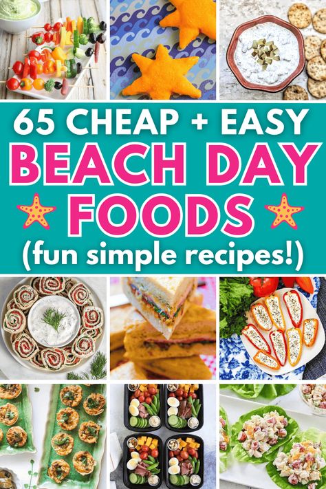 Beach Snacks For Family, Float Trip Food Snacks, Summer Snacks For Kids On The Go, Best Beach Sandwiches, Easy Healthy Beach Meals, Best Beach Picnic Food Ideas, Meal Ideas For The Beach, What Food To Take To The Beach, Beach Condo Meals