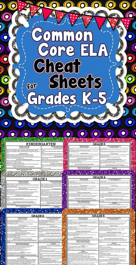 Common Core ELA Cheat Sheets | Common Core Galore and More! | Bloglovin’ 4th Grade Ela, Skip Counting Kindergarten, Division Math, Common Core Language, Counting Kindergarten, 5th Grade Ela, Common Core Ela, Math Division, Number Bonds