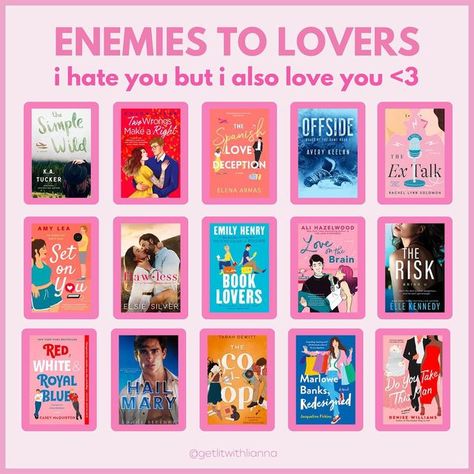 Nothing Like The Movies Book, Romance Books Enemies To Lovers, Good Books Romance, Book Lists Must Read Romance, Types Of Romance Tropes, Haters To Lovers Books, Recommended Books To Read Romance, Romance Book List, Animes To Lovers Books