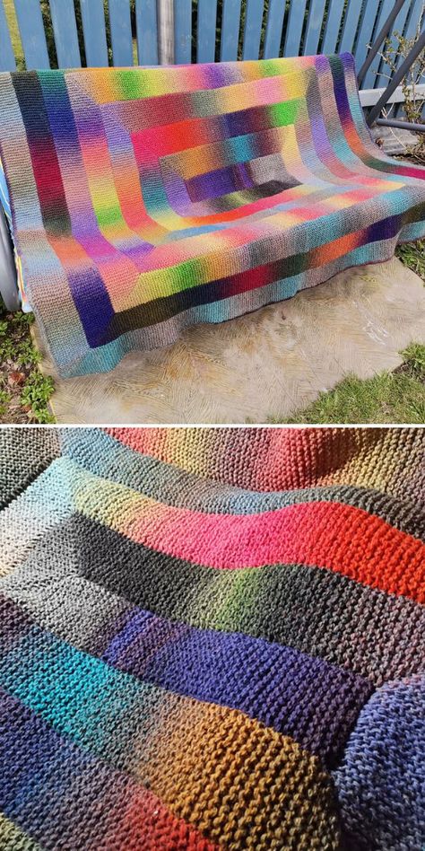 Patchwork, Geometric Knitting Pattern, Ten Stitch Blanket, Sock Yarn Blanket, Knit Afghan Patterns Free, Geometric Knitting, 10 Stitch Blanket, Knitting Quilt, Knit Afghan Patterns