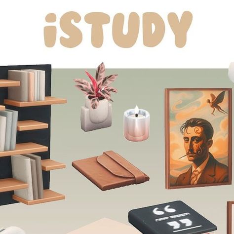 The Sims 4  ✧ CustomContentCreator on Instagram: "ｉＳｔｕｄｙ  A new year has begun. I wish you all good luck, health and love for 2024 and beyond.  May your dreams be lived, your successes celebrated and your greatest wishes come true ❣️  Now is the time to tackle your New Year’s resolutions - retreat to the perfect little corner, immerse yourself in your studies, read a good book, work on your own projects.  iStudy is a collection for the cozy work corner that creates an open and yet calm atmosphere so that thoughts can flow.  OUT NOW ✏️📖 link in bio   #ts4community #ts4love #ts4lovestory #ts4cc #ts4ccfinds #ts4decor #simsinstagram #simsinterior #ts4inspiration #ts4clutter #ts4mmcc #maxismatchcc #maxismatchsims #ts4gameplay #ts4gaming #ts4house #ts4housebuilding #showusyourbuild #ts4story #t Sims 4 Eco Cc, Sims 4 Cc Study, Sims 4 Get To Work Mods, Sims 4 Books, Sims 4 Clutter Cc Decor, Work Corner, Calm Atmosphere, Wish Come True, Now Is The Time