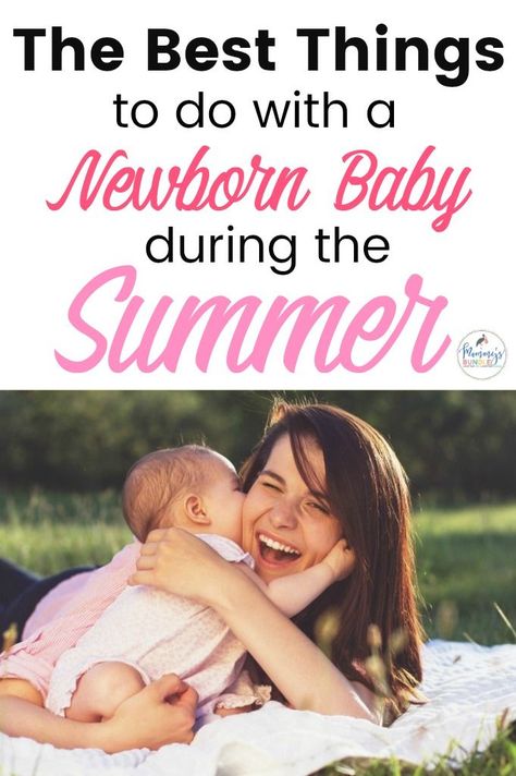 Escape the summer heat with a new baby with these easy ideas of activities for mom and baby! #newmom #newborn How To Dress Newborn, 6 Weeks Old Baby, Easy Summer Activities, Activities For Infants, Mom Groups, Newborn Activities, Newborn Summer, Fun List, Best Baby Toys