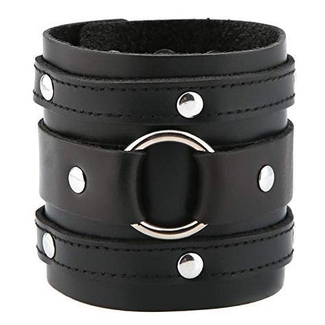 Black Leather Cuff Bracelet, Pet Memorial Necklace, Gothic Bracelet, Cuff Bracelets Handmade, Biker Leather, Leather Cuffs Bracelet, Wide Cuff, Velvet Bag, Leather Cuffs