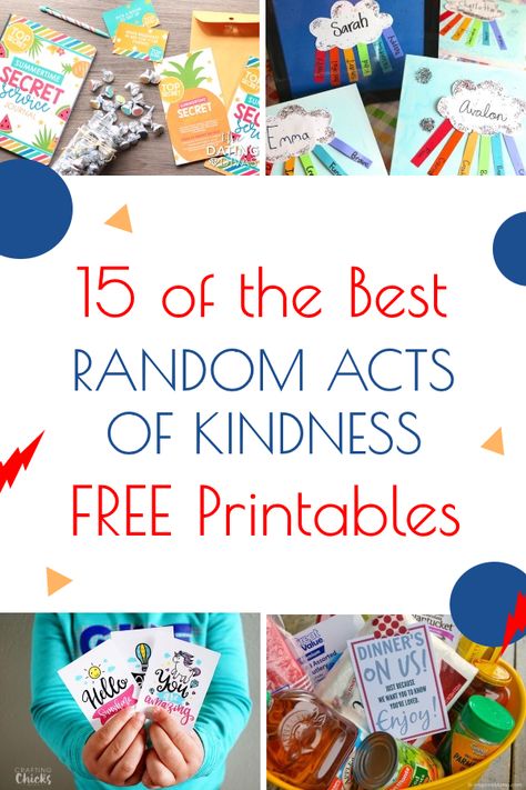 Random Acts of Kindness Every Day at LifeInTheNerddom.com Random Acts Of Kindness Gift Ideas, Random Acts Of Kindness For Teachers, Raok Ideas Free Printables, Random Acts Of Kindness Tags, Random Acts Of Kindness Ideas Community, Secret Acts Of Kindness Ideas, Random Act Of Kindness Printable, Random Acts Of Crochet Kindness Tags, Random Act Of Crochet Kindness Tags