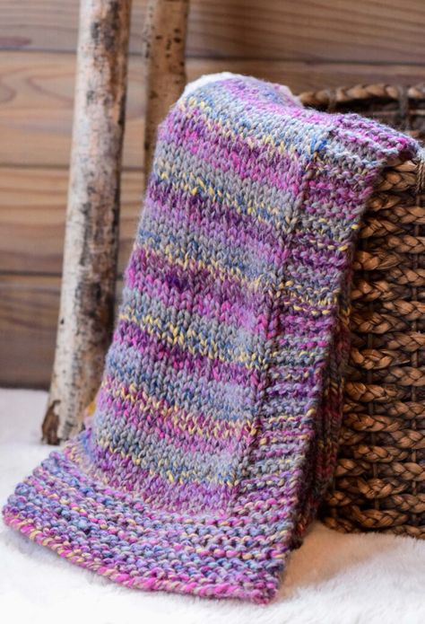Knit Afghan Patterns Free, Knit Throw Blanket Pattern, Easy Blanket Knitting Patterns, Large Knitting Needles, Easy Knit Blanket, Beginner Knit, Knit Afghan Patterns, Blanket Knitting Pattern, Throw Blanket Pattern