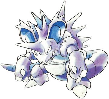 Nidoking official artwork gallery | Pokémon Database Original 151 Pokemon, Pokemon Official, Pokemon Sketch, Pokemon Blue, Pokemon Tattoo, Original Pokemon, Pokemon Red, Pokemon Pokedex, Pokemon Coloring