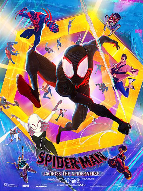 SPIDER-MAN: Across The Spider-Verse | Poster on Behance Spider-man Atsv Posters, Spider Man Across The Spider Verse Movie Poster, Spider Man Across The Spider Verse All Characters, Spider Man Across The Spiderverse Poster, Across The Spider Verse Movie Poster, Spiderman Accros The Spider Verse Poster, Spider Man Atsv Poster, Spiderman Across The Spiderverse Poster, Movie Graphic Design Poster