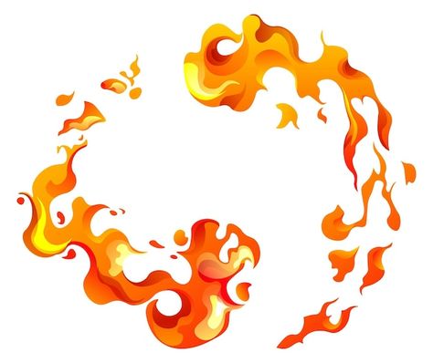 Circular frame with fire and flames ener... | Premium Vector #Freepik #vector #realistic-fire #fire-effect #fire-explosion #fire Fire Vector Art, Flame Pattern Design, Fire Circle Tattoo, Fire Background Drawing, Fire Element Art, Fire Drawing Reference, Fire Art Drawing, Fire Study, Stylized Fire